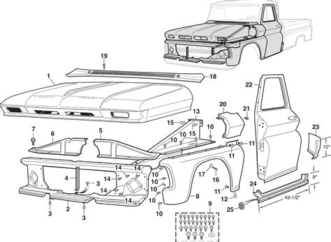 1966 chevy c10 sheet metal|1966 Chevy truck parts catalog.